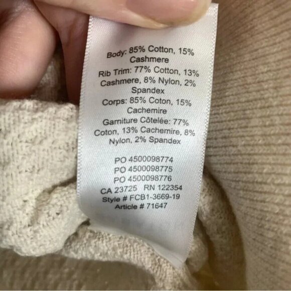 Babaton Lita Longsleeve Cropped V-neck Sweater S - Picture 6 of 9